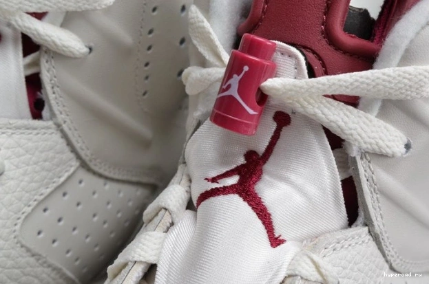 Retro Jordan 384664-116 Maroon white Air 6 0619